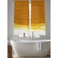 thumbnail image 5 of Orange Gradient Sheer Curtains 2 Panels Set Watercolor Abstract Orange Gradient Water Ripples Sheer Window Curtains Light Filtering Rod Pocket Voile Drapes for Bedroom Living Room 52"x63", 5 of 8