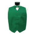 thumbnail image 2 of Umo Lorenzo Green Poly Twill Vest-Extra Large, 2 of 4