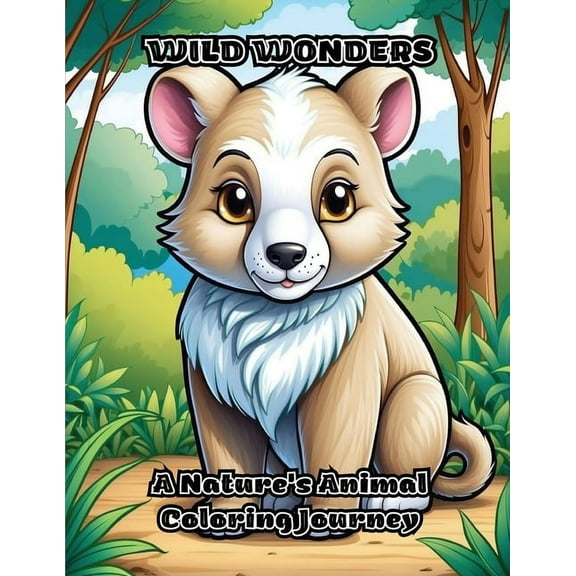 Wild Wonders: A Nature's Animal Coloring Journey, (Paperback)