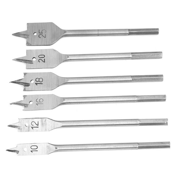 Spade Drill Bit, Flat Boring Tool Wood Boring Flat Bit, 6pcs Woodworking Electric Hand Drills For Woodworking Bench Drill