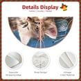 thumbnail image 5 of Bingfone Christmas Tree Skirt Mat Christmas Decoration Interior 30"-Playful Cat, 5 of 8