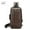 Dark brown, variant on Travel Sling Bag Waterproof Crossbody Bag with Combination Lock Anti-Theft PU Leather Chest Bag with USB Charging Hole Shoulder Backpack Motorcycle Bags