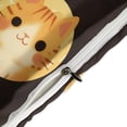 thumbnail image 4 of 3 Pcs Soft Bedding Set, Includes 1 Duvet Cover with Zipper And 2 Pillow,Shams Cartoon Cute Cat King(102"×90"), 4 of 8