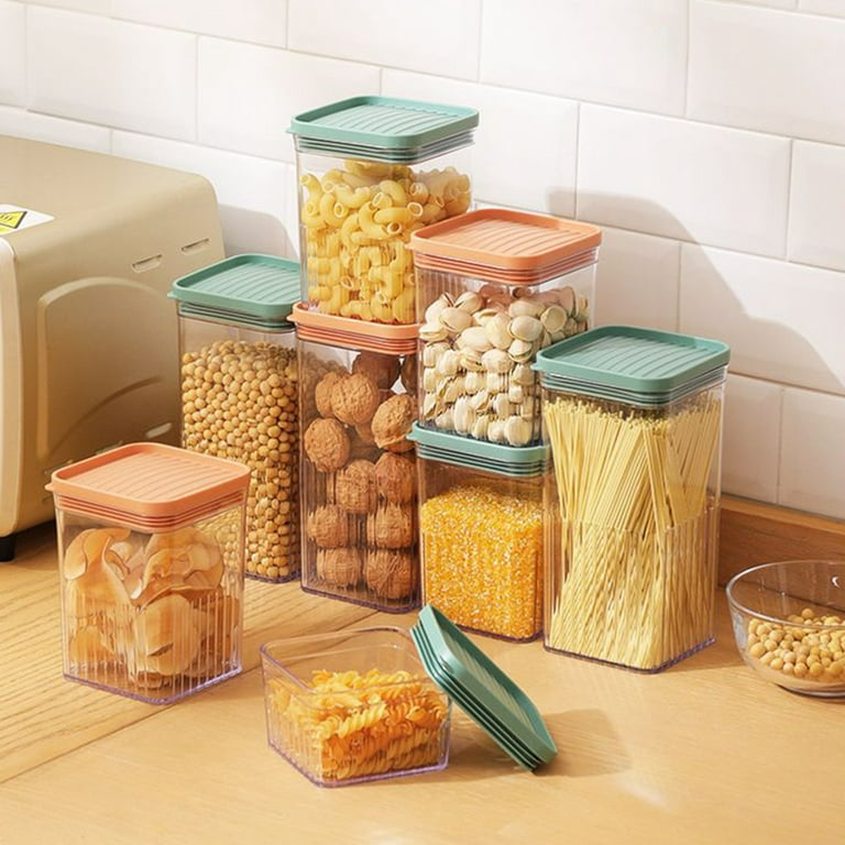 Grains Storage Containers Storage Containers Easy to Wash Jar for Flour  Sugar and Baking Supplies 600ml River Green