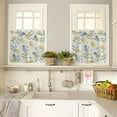 thumbnail image 3 of Botanical Prints Kitchen Curtains Twig Leaves Valances for Windows, Plant Short Curtains & Drapes 3PCS Blackout Curtains Rod Pocket Kitchen Curtains and Valances Set Tier Curtains for Bathroom, 3 of 5