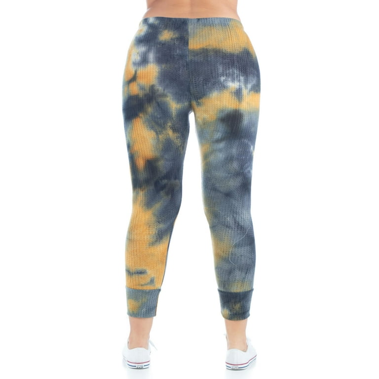 24 7 Comfort Apparel Women s Plus Size Tie Dye Print Fitted Ankle