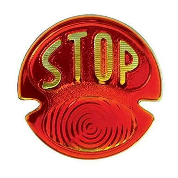 United Pacific A1007 STOP Script Tail Light Glass Lens For 1928-31 Ford Model A