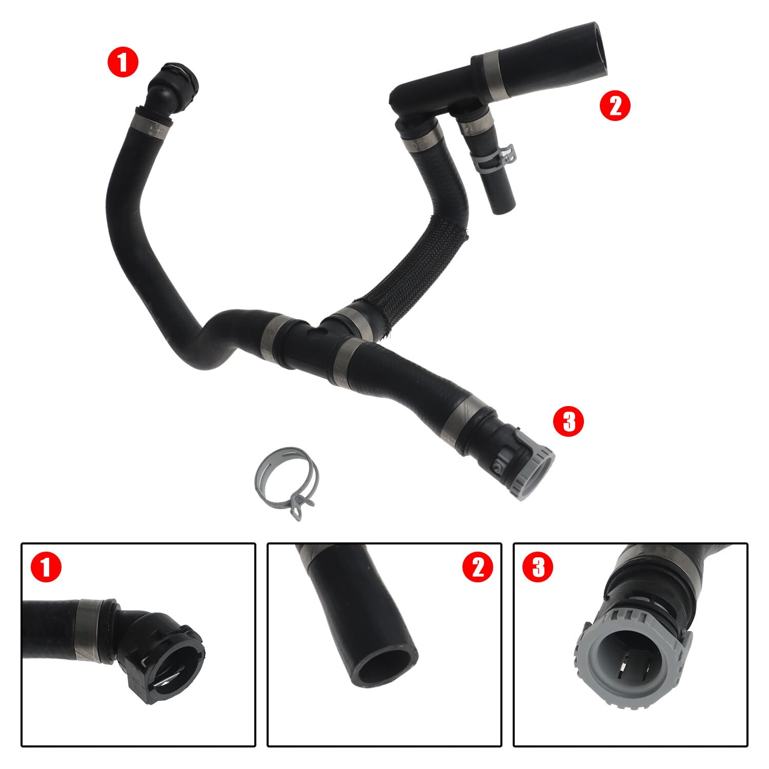HVAC Heater Water Hose for 2014-2016 Escape 1.6L L4 CV6Z-18472-F CV6Z-18472-S