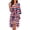 American Flag, variant on Shark Print Nightgowns for Women Long Sleeve Towel Robes V Neck Soft Sleepwear Bathrobe for Winter Yoga Sleep