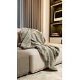 thumbnail image 2 of Premier Luxury Spotted Taupe and Brown Faux Fur Throw Blanket, 2 of 3