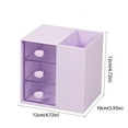 thumbnail image 3 of LYINGF Plastic Desk Organizer for Office Supplies and Desk Accessories with 3 Drawers for Desktop Storage,Desk Organization for Home,Office,Study, Workstation for Pens,Clips,Notes,Small Items ﻿, 3 of 7