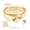 Gold, variant on Magnetia Black Medical Alert Bracelet,Stretch ID Bangle, 7.5'' , Jewelry for Women Men, Width:0.5''