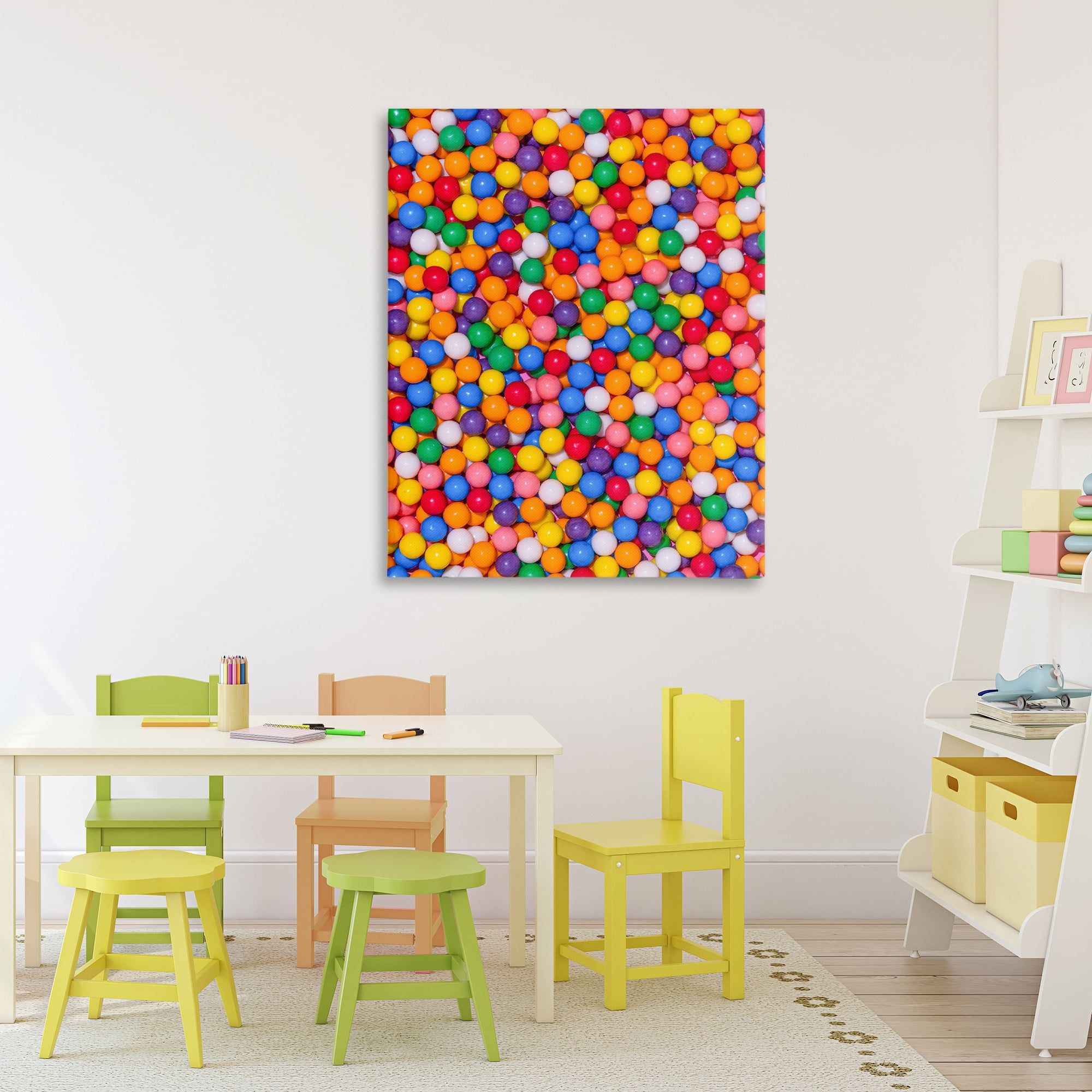 Stupell Industries Colorful Gumballs Close Up Canvas Wall Art, design by LISH Creative