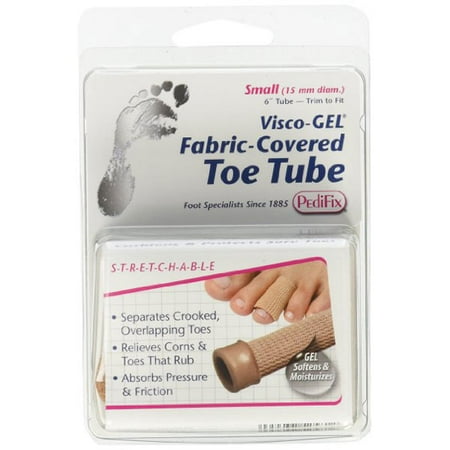 PediFix Visco-GEL Fabric-Covered Toe Tube Small