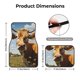 thumbnail image 5 of Balery Daisy Flower Field Cow Juego de 4 Alfombrillas para Auto, Revestimientos de Caucho Resistente, Diseño Antideslizante, 5 of 7