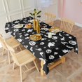 thumbnail image 3 of Black Halloween Ghost Pumpkin Pattern Rectangle Tablecloth 60"x102",Waterproof Polyester Rectangle Table Cloth, Wipeable Spillproof Polyester Tablecloth for Dining, Camping, Indoor and Outdoor, 3 of 6