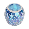 thumbnail image 4 of Portavelas de cristal con mosaico azul púrpura, vela perfumada DIY romántica, soporte para luz de té para sala de estar, 4 of 12