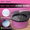 thumbnail image 4 of Pink Power Electric Hot Glue Pot for Crafts w/Adjustable Temp 225-400 F - 160ml Hot Glue Skillet for Crafting - Hot Glue Pots for DIY Crafters - Mini Electric Skillet Hot Glue Stick Glue Pellet Pot, 4 of 6