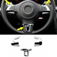 thumbnail image 1 of Chrome Car Steering Wheel Sticker Cover Sequin Trim for Golf 6 Mk6 Mk5 3Pcs, 1 of 10