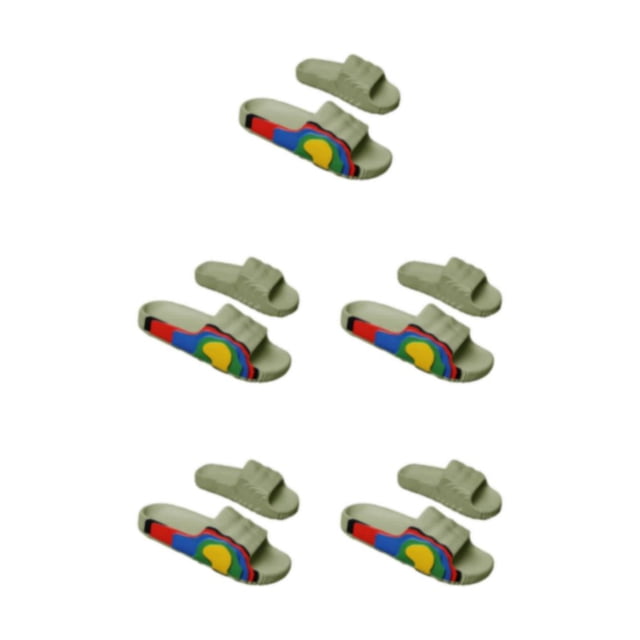 Qarigey 1 par de toboganes portátiles para fiestas en la piscina, Picnic, zapatillas de playa con punta abierta, sandalias de tacón plano Type2 NO2