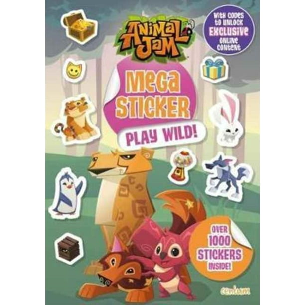ANIMAL JAM MEGA STICKER PLAY WILD ANIMAL JAM MEGA STICKER PLAY WILD