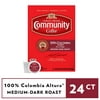 (2 pack) Community Coffee 100% Colombia Altura Single-Serve Coffee Pods, Medium-Dark Roast, 48 Count Box (2 Packs of 24) Compatible with Keurig 2.0 K-Cup Brewers