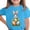 #0151-Blue, variant on Cowsor Tween Boys Girls Easter Fun Print Crew Neck Short Sleeve Cotton Tee Comfortable Lightweight Casual Easter Daily Wear for Kids 3-15 Years