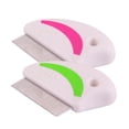 thumbnail image 4 of OULII 4 Pcs Peigne Anti-Puces en Acier Inoxydable pour Chats Rouge Toilettage pour Animaux avec Poignée Ergonomique Conçue, 4 of 8