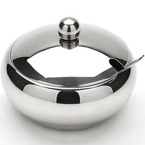 Mayer & Boch Round Sugar Bowl With Lid And Spoon 19 oz