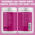 thumbnail image 6 of Advanced Pet Ear Finger Wipes for Dogs & Cats, Non-Irritating Ear Cleaner, Reduces Wax, Debris & Odor, Cucumber Melon Scent, 50ct, 6 of 6
