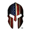 Large Spartan Gladiator 300 Helmet American Flag Patriotic Auto Car Decal Bumper Sticker Truck RV SUV Boat Window Support US Military Marines Navy Seal Army -