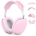 thumbnail image 4 of ZHaobin 4 in 1 Silicone Headphones Protector Case Compatible with for For AirPods Max Soft Shockproof Protector Cover Accessories Cases (4 Set-Pink), 4 of 7