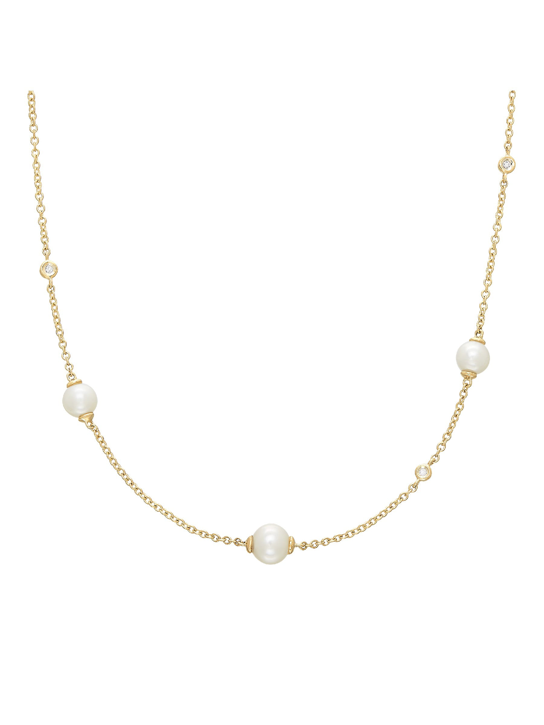 Honora - Women's Honora 5-5.5 mm Freshwater Pearl Necklace with ...