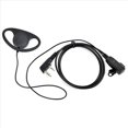 thumbnail image 4 of 2X Kit de Auriculares con Auricular de un Solo Cable MIC PTT Mic D en Forma de 2 Pines Radio Auricular Walkie Talkie Gancho para la Oreja, 4 of 5