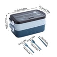 thumbnail image 2 of Popular! Sealed Lunch Box With 2 Compartments And Cutlery, Perfect For Meals At Work And Traveling, Microwave And Dishwasher SafeClearance, 2 of 2