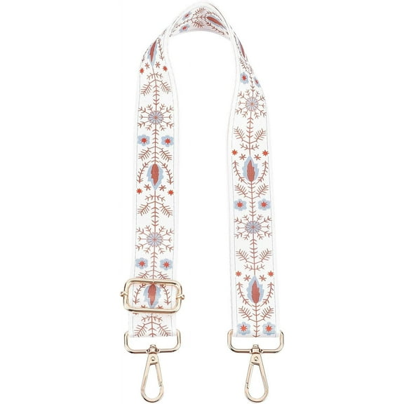 Wide Shoulder Strap Adjustable Purse Replacement Strap Belt Crossbody Strap Flower Pattern Handbag Strap for Messenger Bag Canvas Bag Camera Bag