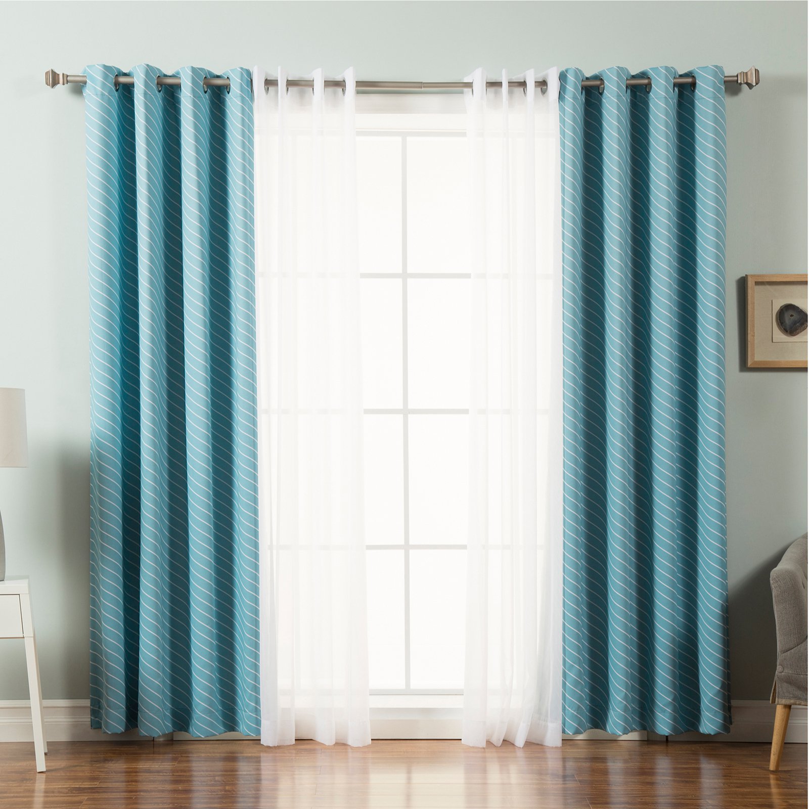 Best Home Fashion Voile Sheer Room Darkening Mix Amp Match