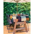 thumbnail image 3 of Outdoor Tablecloth with Umbrella Hole for Patio/Picnic/Party/Camping, Orange Geometric Waterproof Table Cloth Rectangle Table Cover Washable, Modern Abstract Simple Color Block 60"x 120", 3 of 7