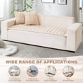 thumbnail image 5 of Topchances Velvet Couch Covers for Pets, Sofa Protector for Dogs Cats, Plush Quilted Couch Protective Cover, Pet Bed Mat Couch Cover (Light Brown, 28x82 in), 5 of 9