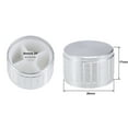 thumbnail image 2 of 5Pcs 26x17mm Aluminium Alloy Potentiometer Rotary Knob Silver Tone, 2 of 4