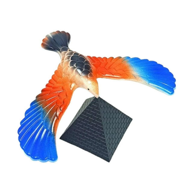 Modelo de Águila de Escritorio Hugo Accesorio Educativo Novedoso con Soporte de Pirámide Juguete de Águila