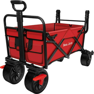 VEVOR Beach Fishing Cart, 34.5 x 23.6 x 25.5 inch Fish and Marine Carts w/  330lbs Load Capacity, with Big Wheels Balloon Tires for Sand, Heavy-Duty  Aluminum Wagon-Rod Holders and Trolley, no