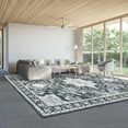 thumbnail image 2 of CAROMIO Area Rugs 5' x 7' Rug for Living Room Boho Vintage Floral Throw Rug Bedroom Rug, Black, 2 of 6