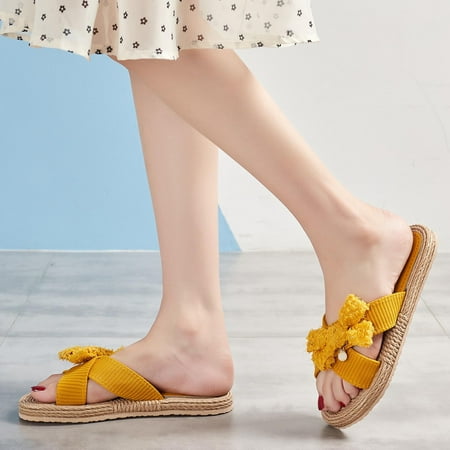 

Slide Sandal Footbeds Flats Summer Beach Sandals Non-slip Comfortable Casual Slippers Sandals Up to 40% off