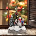 thumbnail image 3 of Tmvgtek Mini Escultura De Casa De Pueblo De Resina Navideña Con Adorno Led (Muñeco De Nieve) Tmvgtek Oficina Multiescena Multifunción, 3 of 8
