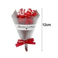 thumbnail image 5 of dianhelloya Mini Artificial Babysbreath Bouquet with Wrapping Paper Bowknot Eternal Preserved Flower Decoration Romantic Mother's Day Valentine' Day Gifts G, 5 of 8
