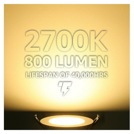 

ZJINJIN 4-Pack4 Inch Dimmable Ultra-Thin Recessed Ceiling Light