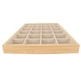 thumbnail image 3 of 24 Grids Jewelry Organizer Tray Stackable Velvet Jewelry Trays Drawer Inserts Earring Organizer For Women Girls Jewelry Storage Display Case For Rings Earring Necklaces, 3 of 8