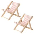 thumbnail image 1 of 2pcs Household Decorative Phone Stand Creative Beach Chair Shape Cellphone Bracket Desktop Ornament, 1 of 2