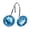 Blue, variant on Silver Shower Curtain Hooks Rings, White Metal Shower Hooks for Shower Curtain Liner, Rust Proof Shower Rings for Curtain Accessories and Bathroom Shower Rod, 12 Pack Bathroom Set